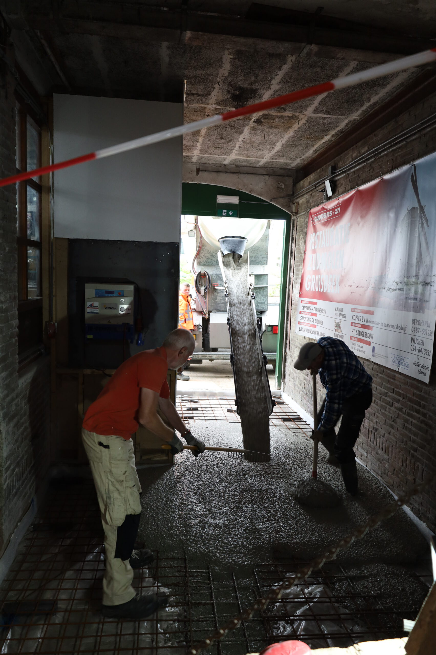 Serieus beton stortwerk